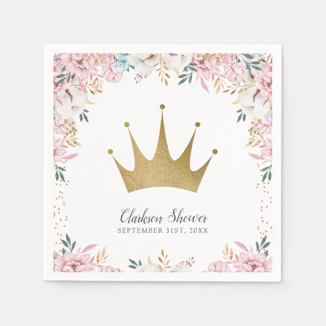 Eine kleine Prinzessin Serviette (Vorderseite)