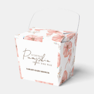 Eine kleine Pumpkin-Babydusche Geschenkschachtel