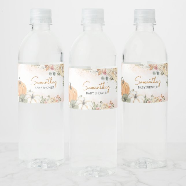 Eine kleine Pumpkin Fall Baby Dusche (Flaschen)
