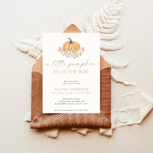 Eine kleine Pumpkin Fall Baby Dusche Fall Girl B Einladung