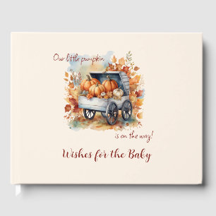 Eine kleine Pumpkin Fall Baby Dusche   Gender Neut Gästebuch