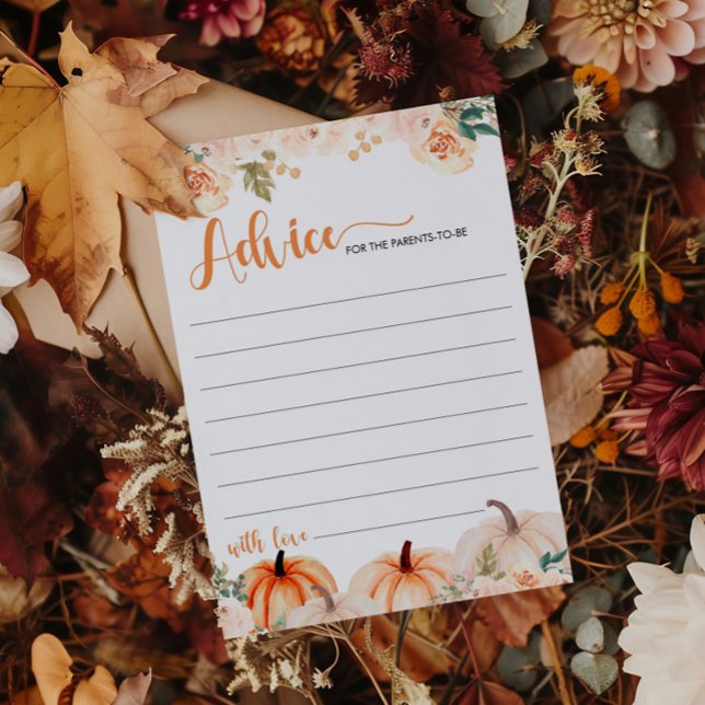 Eine kleine Pumpkin Fall Babyduschkarte Einladung (Von Creator hochgeladen)