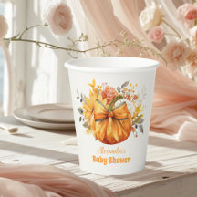 Eine kleine Pumpkin Fall Floral Baby Dusche