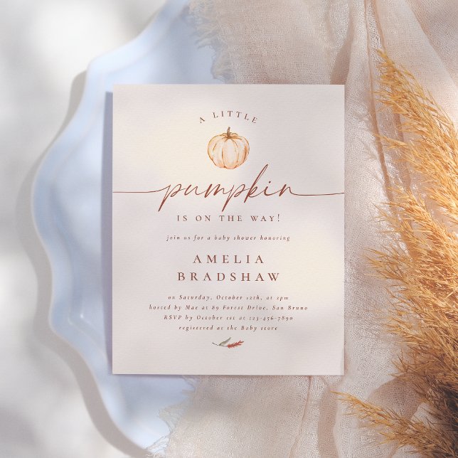 Eine kleine Pumpkin Floral Budget Fall Baby Dusche (Von Creator hochgeladen)