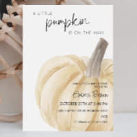 Eine kleine Pumpkin Herbst Babydusche