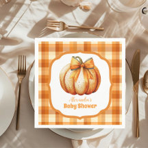 Eine kleine Pumpkin Herbst Babydusche
