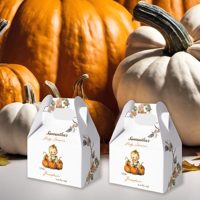 Eine kleine Pumpkin Herbst Herbstdusche Geschenkschachtel (Von Creator hochgeladen)