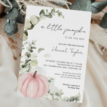 Eine kleine Pumpkin Pink Girl Fall Baby Dusche