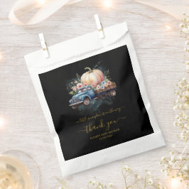 Eine kleine Pumpkin Wasserfarbe Truck Baby Dusche Geschenktütchen