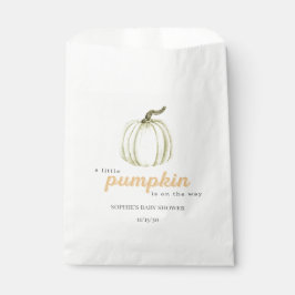 Eine kleine Pumpkin Wasserfarbenspülung Geschenktütchen