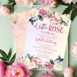 Eine kleine Rose befindet sich auf dem Weg zur Blu Einladung