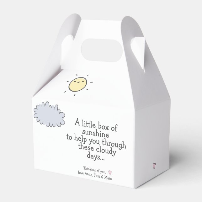 Eine kleine Schachtel Sonnenschein - Chemo Care Pa Geschenkschachtel (Vorderseite)