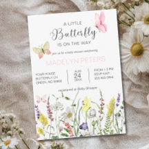 Eine kleine Schmetterlings-Mädchen-Baby-Party