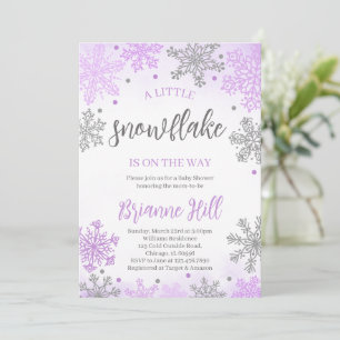 Eine kleine Schneeflocke Baby Shower Einladung