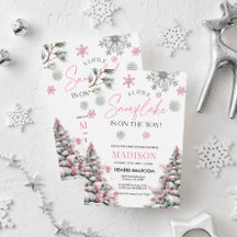 Eine kleine Schneeflocke ist unterwegs, Babydusche