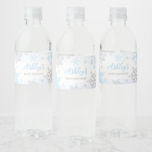 Eine kleine Snowflake Blue Baby Dusche