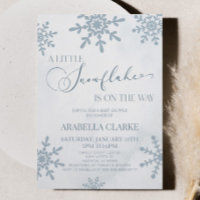 Eine kleine Snowflake Winter Wonderland Baby Dusch
