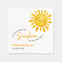 Eine kleine Strahl Sonnenschein Baby Shower