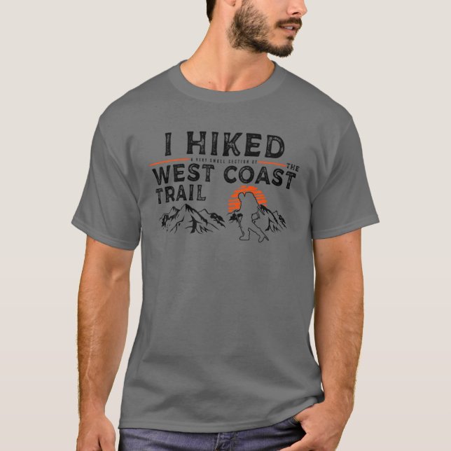 Eine kleine Strecke - Westküste Wanderweg T-Shirt (Vorderseite)