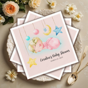 Eine kleine, süße Babydusche Serviette