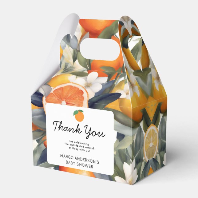 Eine kleine Süsse befindet sich auf der Way Citrus Geschenkschachtel (Vorderseite)