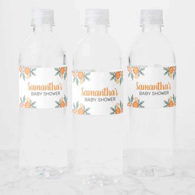 Eine kleine Süsse botanische Orangen Babydusche (Flaschen)