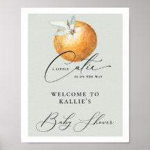 Eine kleine Süsse Citrus Orange Babydusche