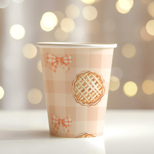 Eine kleine Süsse geschlechtsneutral Bow Babydusch Pappbecher