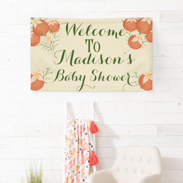 Eine kleine Süsse ist unterwegs Orange, Sage Banner (Insitu)
