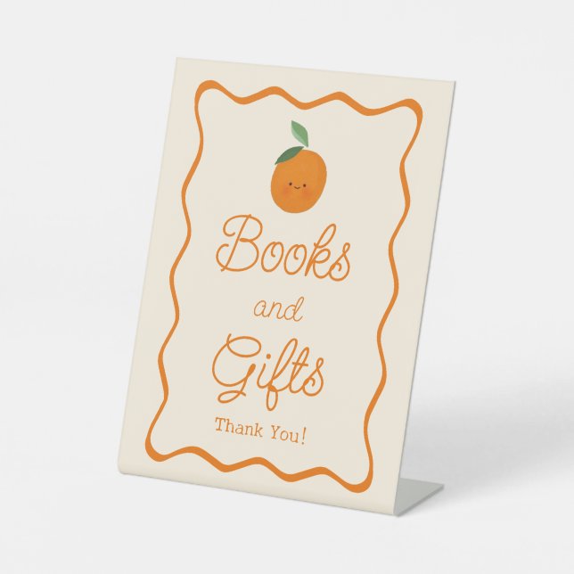 Eine kleine Süsse Kinderdusche Bücher & Geschenke Sockelschild (Vorderseite)