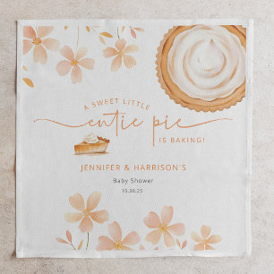 Eine kleine Süsse Kuchen backt Babyparty Serviette