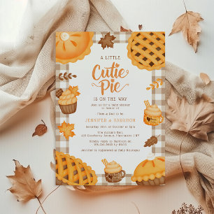 Eine kleine Süsse Kuchen ist unterwegs   Babyparty Einladung