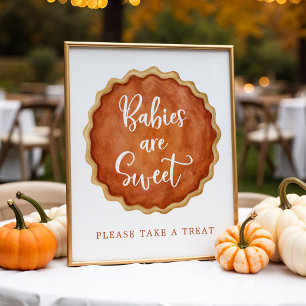 Eine kleine Süsse Kuchen Kürbis Kinder sind süße U Poster