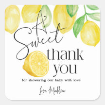 Eine kleine süße, Lemon-Thema, Baby-Dusche,