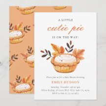 Eine kleine Süsse Pie Fall Floral Baby Dusche