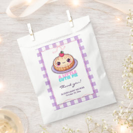 Eine kleine Süsse Pie Kawaii Lila Karierte Babydus Geschenktütchen
