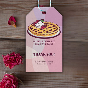 Eine kleine Süsse Pie Minimalistische Lila Babydus Geschenkanhänger