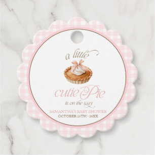 Eine kleine süße Torte Personalisierte Babyparty Geschenkanhänger