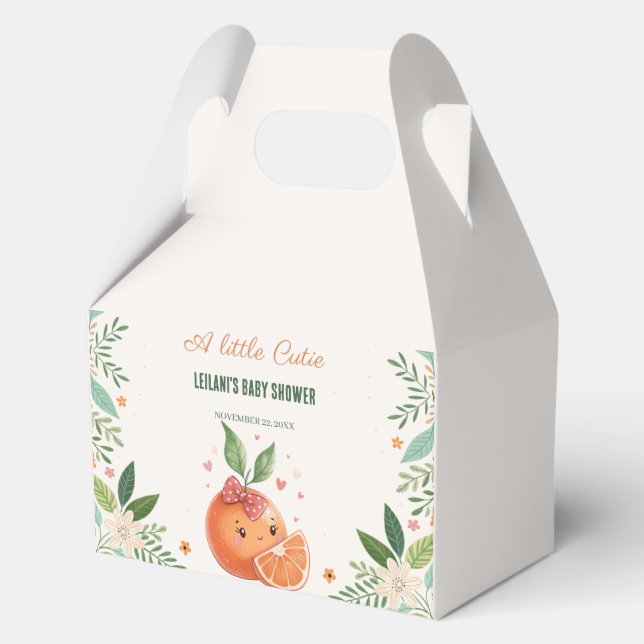 Eine kleine Süsse Zitrus Grapefruit Botanisch Geschenkschachtel (Vorderseite)