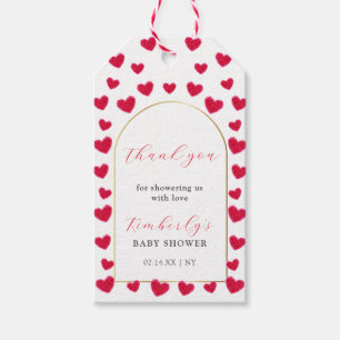 Eine kleine Sweetheart Arch Valentines Baby Dusche Geschenkanhänger
