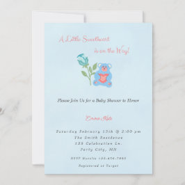 Eine kleine Sweetheart Baby Dusche Einladung