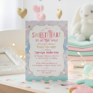 Eine kleine Sweetheart Baby-Dusche Einladung