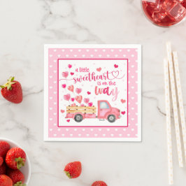 Eine kleine Sweetheart Baby-Dusche Napkin Serviette