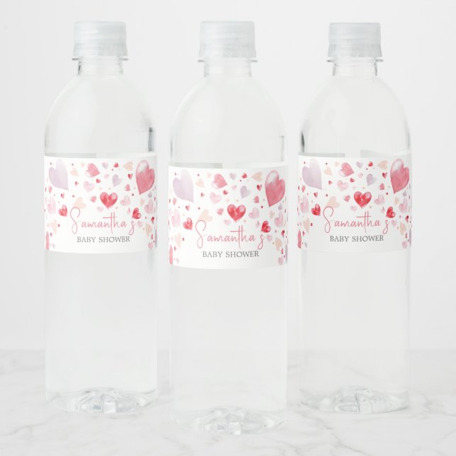 Eine kleine Sweetheart Valentine Baby Dusche (Flaschen)