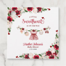 Eine kleine Sweetheart Valentine Girl Baby Dusche
