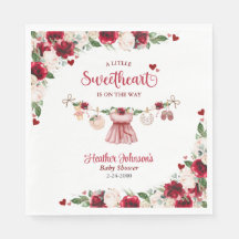 Eine kleine Sweetheart Valentine Girl Baby Dusche