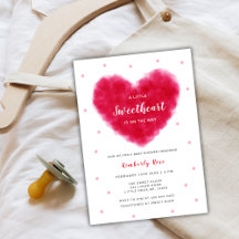 Eine kleine Sweetheart Valentines Babydusche