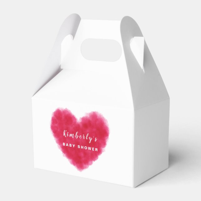 Eine kleine Sweetheart Valentines Babydusche Geschenkschachtel (Vorderseite)