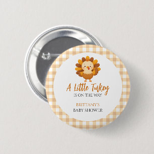 Eine kleine Truthahn-Baby-Party zum Erntedankfest Button