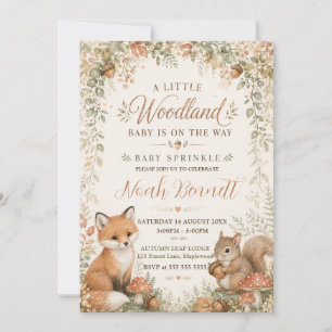 Eine kleine Wald-Baby-Sprinkle Einladung